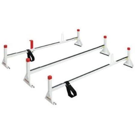 Weather Guard Weather Guard WEA216-3 70.5 in. All Purpose Aluminum 3 Cross Member Van Rack; White WEA216-3